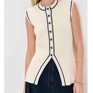 KULE the Olivia crochet sweater vest